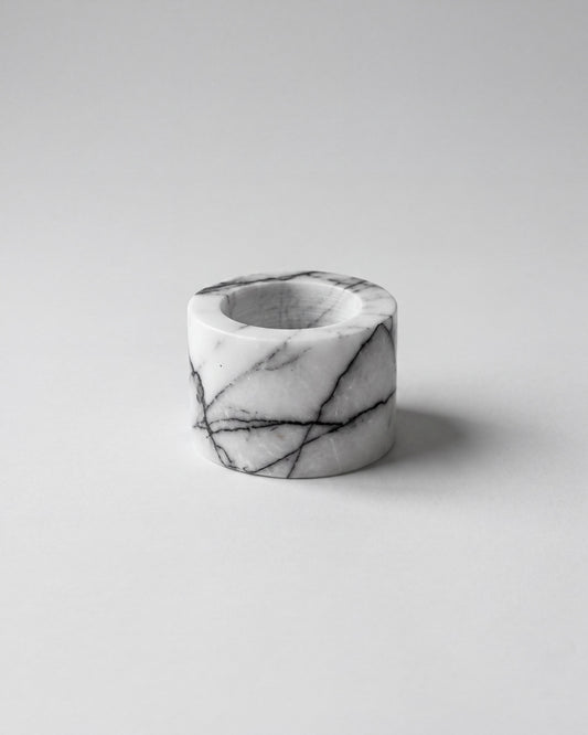 SOKI - Handcrafted Italian Lilac Marble Tealight Holder S - Ø2.4 x 1.6 in