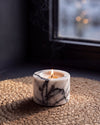 SOKI - Handcrafted Italian Lilac Marble Tealight Holder S - Ø2.4 x 1.6 in
