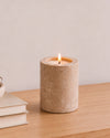 SOKI - Handcrafted Turkish Beige Travertine Tealight Holder M - Ø2.4 x 2.8 in