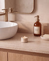 SOKI - Handcrafted Turkish Beige Travertine Tealight Holder S - Ø2.4 x 1.6 in