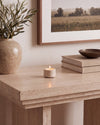 SOKI - Handcrafted Turkish Beige Travertine Tealight Holder S - Ø2.4 x 1.6 in