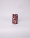 SOKI - Handcrafted Turkish Rosa Levanto Marble Tealight Holder L - Ø2.4 x 3.9 in