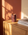 SOKI - Handcrafted Turkish Rosa Levanto Marble Tealight Holder L - Ø2.4 x 3.9 in