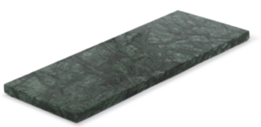 LOMA - Handcrafted Indian Green Marble Rectangular Platter L - 15.7 x 7.9 in
