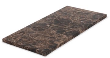 LOMA - Handcrafted Spanish Dark Emperador Marble Rectangular Platter L - 15.7 x 7.9 in