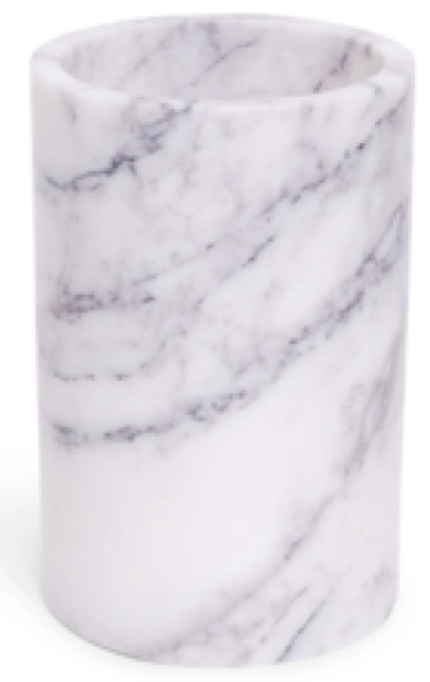 MILO - Handcrafted Italian Lilac Marble Vase and Wine Cooler - Ø4.7 x 7.1 in