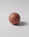 TAMA - Handcrafted Italian Red Travertine Incense Burner - 3.9 x 3.9 in
