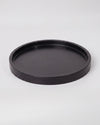 VARRO - Handcrafted Chinese Nero Marquina Marble Round Tray - Ø11.8 in