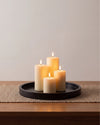 VARRO - Handcrafted Chinese Nero Marquina Marble Round Tray - Ø11.8 in