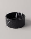 YUKI - Handcrafted Chinese Nero Marquina Marble Round Fruit Bowl - Ø9.4 in