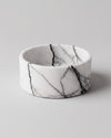 YUKI - Handcrafted Italian Lilac Marble Round Fruit Bowl - Ø9.4 in