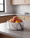 YUKI - Handcrafted Italian Lilac Marble Round Fruit Bowl - Ø9.4 in