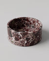 YUKI - Handcrafted Turkish Rosa Levanto Marble Round Fruit Bowl - Ø9.4 in