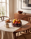 YUKI - Handcrafted Turkish Rosa Levanto Marble Round Fruit Bowl - Ø9.4 in